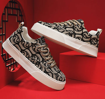 MS867 - Korean Canvas Low Top Sneakers